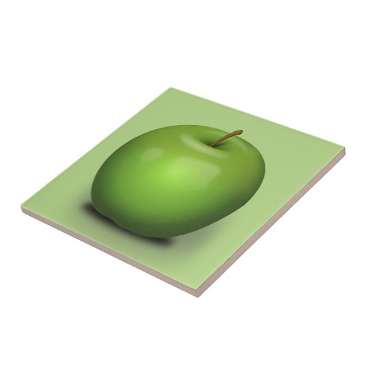 Granny Smith Apple Tegeltje (Zijkant)