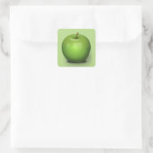 Granny Smith Apple Vierkante Sticker (Tas)