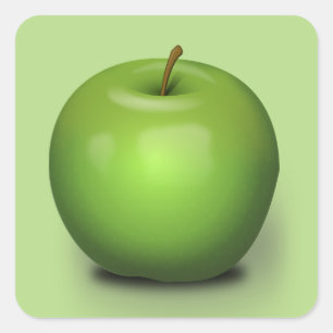 Granny Smith Apple Vierkante Sticker