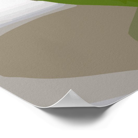 Granny Smith Green Apple Afbeelding Poster (Hoek)