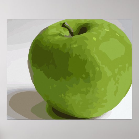Granny Smith Green Apple Afbeelding Poster (Voorkant)