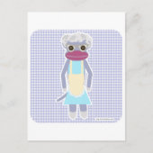 Granny Sock Monkey Briefkaart (Voorkant)