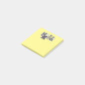 Granny Spitting! Gele notitieblokken Post-it® Notes (Schuin)