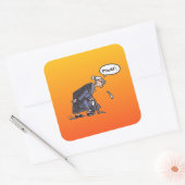 Granny Spitting, grote vierkante stickers (Envelop)