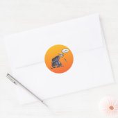 Granny Spitting, kleine ronde stickers (Envelop)