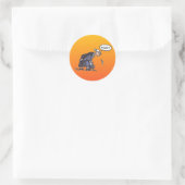 Granny Spitting, kleine ronde stickers (Tas)