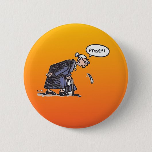 Granny Spitting-knop Ronde Button 5,7 Cm (Voorkant)