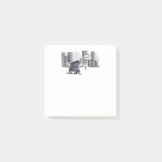 Granny Spitting! witte notitie pads Post-it® Notes (Voorkant)