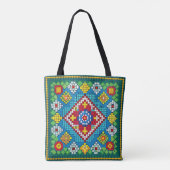Granny Square Bloomers Tote Bag (Achterkant)