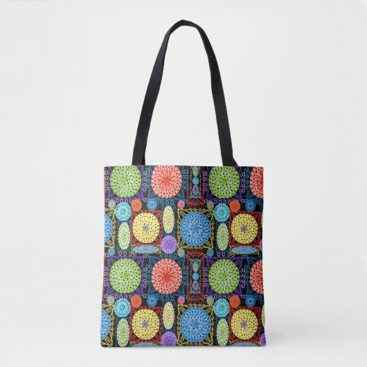 Granny Square Crochet Small Tote Bag (Voorkant)