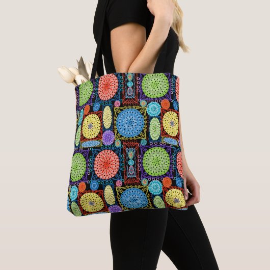 Granny Square Crochet Small Tote Bag (Dichtbij)