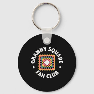 Granny Square Fan Club Haak T Shirt Craft Lover Sleutelhanger