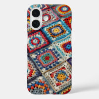 Granny Square gehaakte quilt