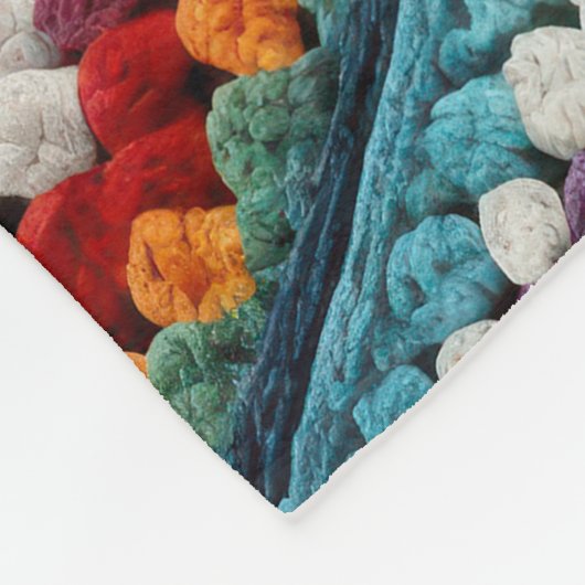 Granny Square gehaakte quilt Fleece Deken (Hoek)