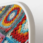 Granny Square gehaakte quilt Pickleball Paddle (Links Detail)