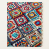 Granny Square gehaakte quilt Planner (Achterkant)