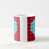 Granny Square Heart Mok, Heart koffiebeker Koffiemok (Center)