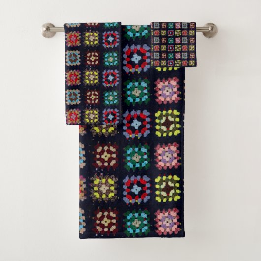 Granny Squares Bad Handdoek (Insitu)