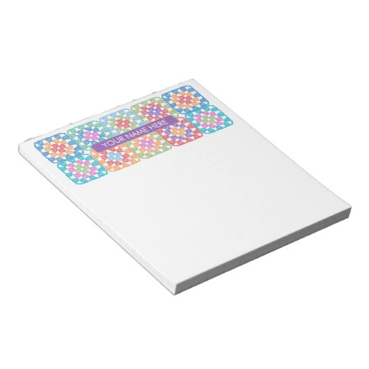 Granny Squares Crochet Notitieblok (Schuin)