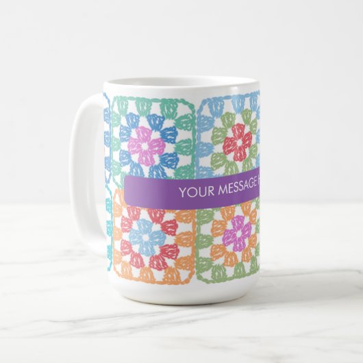 Granny Squares Haak Mok (Voorkant links)