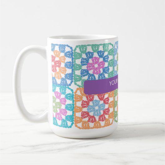 Granny Squares Haak Mok (Links)