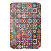 Granny Squares Haak Patroon Deken Print Badmat (Voorkant Verticaal)