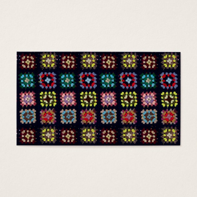 Granny Squares Visitekaartje (Voorkant)