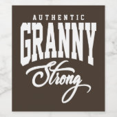 Granny Strong Wijn Etiket (Enkel label)