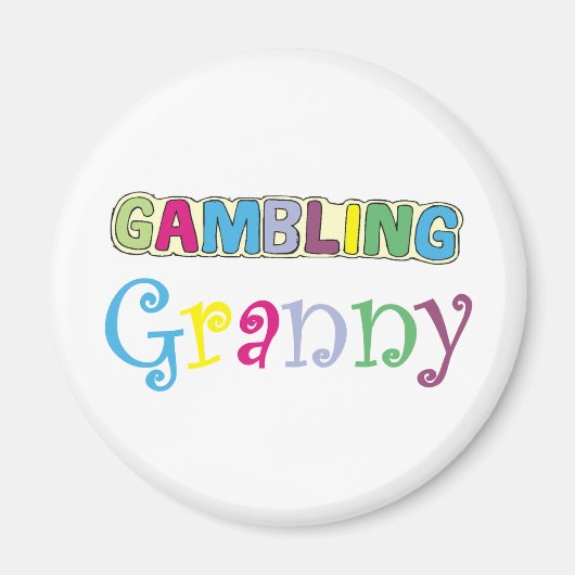 Granny T-shirts en Gifts. Magneet (Voorkant)