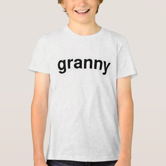 Granny Text T-shirt - Sweet and Nostalgic Vibes! (Voorkant)