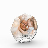 Granny We houden van je | Grandma Script Overlay Fotoblokken (Links)