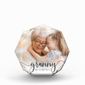 Granny We houden van je | Grandma Script Overlay Fotoblokken (Voorkant)