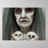 Granny's baby's Halloween Briefkaart Poster (Voorkant)