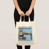 Granny's Boodschappen canvas tas (Voorkant (product))