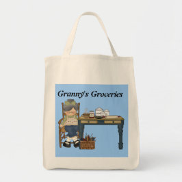 Granny's Boodschappen canvas tas
