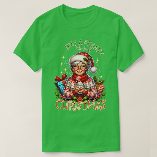 Grannys Christmas T-shirt (Design voorkant)