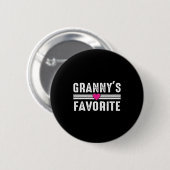 Granny's Favorite  Ronde Button 5,7 Cm (Voorkant /achterkant)