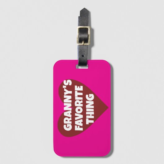 GRANNY'S FAVORITE THING  BAGAGELABEL (Voorkant (verticaal))