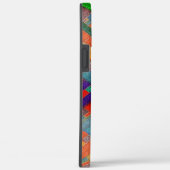 Granny's gekruiste roodachtige strips met geweven Case-Mate iPhone case (Achterkant / Rechts)