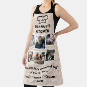 Granny's Keuken Met Custom 6 Foto's & Namen Schort (Insitu)