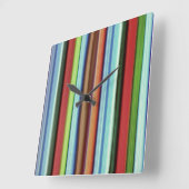 Granny's kleurrijke strepen, met ruw vierkante klok (Hoek)