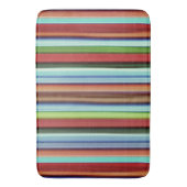 Granny's kleurrijke strepen, met zacht ruw badmat (Voorkant Verticaal)