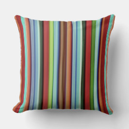 Granny's kleurrijke strepen, met zacht ruw kussen