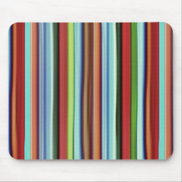 Granny's kleurrijke strepen, met zacht ruw muismat