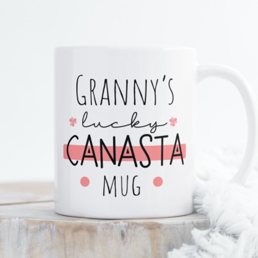 Granny's Lucky Canasta Mok - Personaliseerbaar