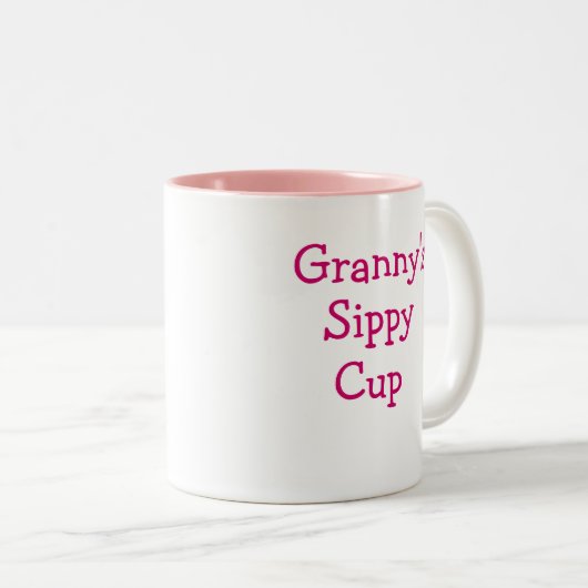 Granny's mok voor een kopje koffie (Voorkant rechts)