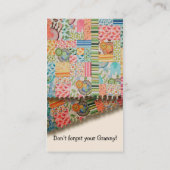 Granny's Quilts Visitekaartje (Achterkant)