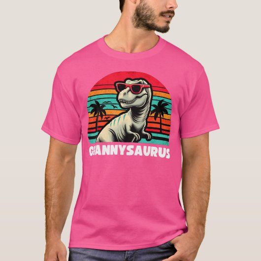 Grannysaurus Funny T Rex Granny Saurus Dinosaur Fa T-shirt (Voorkant)