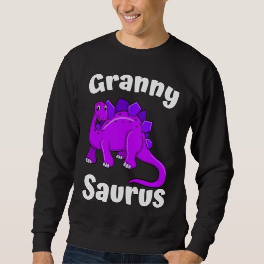 Grannysaurus Granny Dinosaur  Dino Mother's Day Trui (Voorkant)