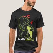 Grannysaurus Granny Tyrannosaurus Dinosaur Baby Mo T-shirt (Voorkant)